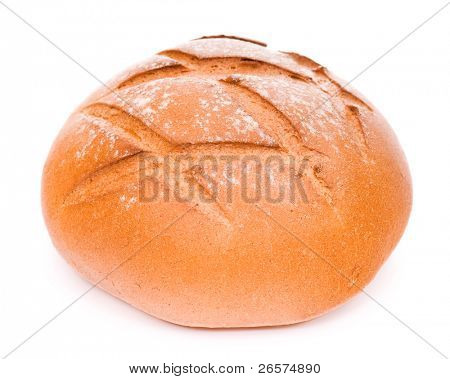 Vers brood van de tarwe. Geïsoleerd op witte achtergrond