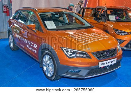 Tartu-september 29: Seat Leon X-perience At The Tartu Motoshow On September 29, 2018 In Tartu, Eston