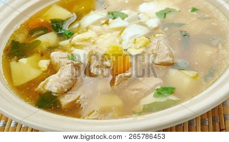 Skabenu Zupa - Latvian Soup With Sorrel And Sour Cream