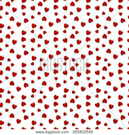 Pattern With Strawberries. Print With Berries. Summer Pattern