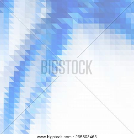 Blue Grid Mosaic Background, Creative Design Templates. Eps 10