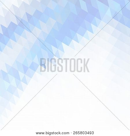 Vector Abstract Light Blue Background With Subtle Geometric Texture. Eps 10