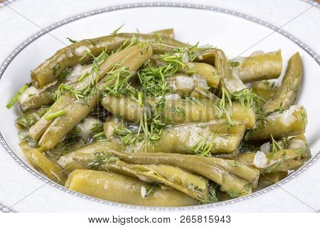 Turkish Food Broad Beans, Dill And Olive Oil / Zeytinyagli Bakla.