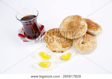 Turkish Breakfast Boyoz With Egg Famous In İzmir, Turkey