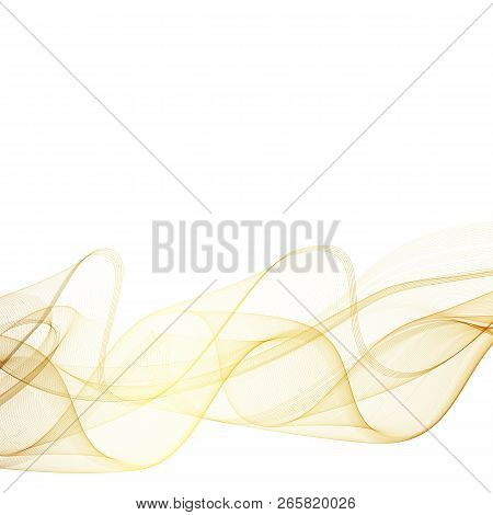 Vector Beautiful Gold Satin. Template Brochure Design. Eps 10