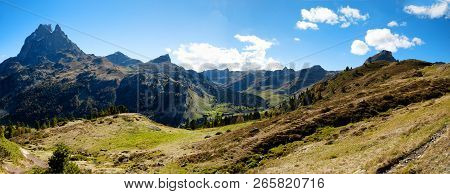 A View Of Pic Du Midi Ossau In Autumn, France, Pyrenees