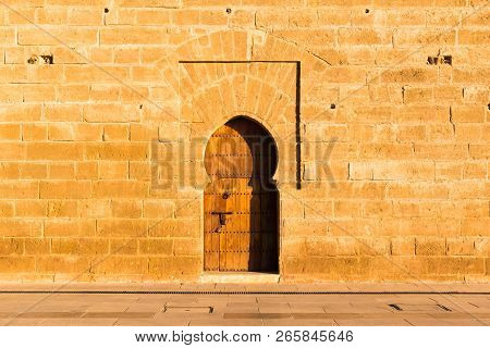 Tousand Years Old Tower Of Hassan Of The Capital Rabat City In Unesco, Morocco In Africa