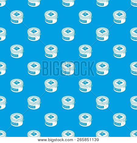Wall Paint Bucket Pattern Vector Seamless Blue Repeat For Any Use