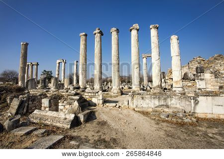 The Temple Of Aphrodite In Aphrodisias Turkey (aydin / Turkey)