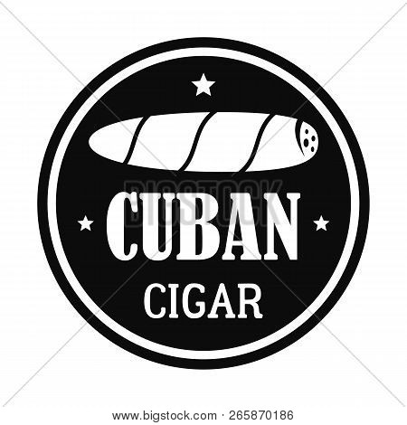 Original Cuban Cigar Logo. Simple Illustration Of Original Cuban Cigar Logo For Web Design Isolated 