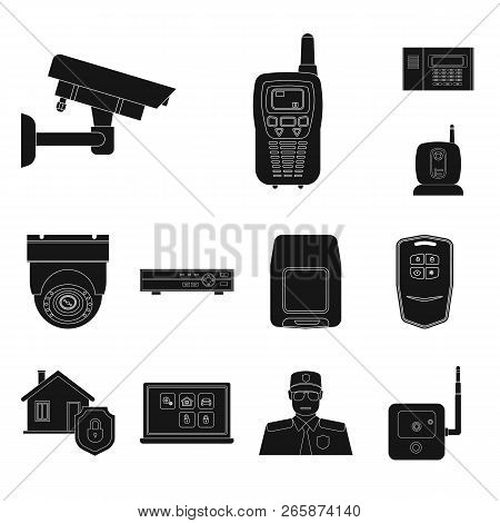 Isolated Object Of Office And House Icon. Set Of Office And System Vector Icon For Stock.