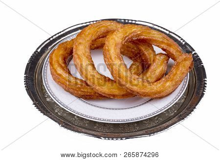 Traditional Delicious Turkish Desserts; Ring Dessert, Halka Tatli