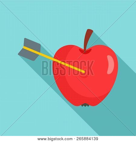 Business Target Icon. Flat Illustration Of Business Target Icon For Web Design