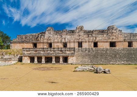 Nuns Quadrangle Cuadrangulo De Las Monjas Building Complex At The Ruins Of The Ancient Mayan City Ux