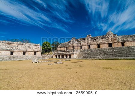 Nuns Quadrangle Cuadrangulo De Las Monjas Building Complex At The Ruins Of The Ancient Mayan City Ux