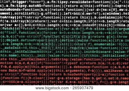 Bulgaria Flag  Is Depicted On The Screen With The Program Code. The Concept Of Modern Technology And
