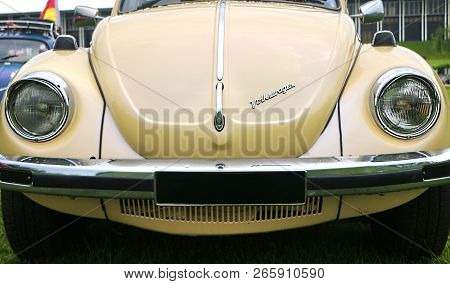 Setia Alam, Selangor, Malaysia - October 14, 2018 : The First Generation Of Volkswagen Beetle Headli