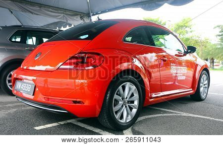 Setia Alam, Selangor, Malaysia - October 14, 2018 : The New Generation Of Volkswagen Beetle ( Vw ), 