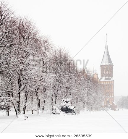 Cathedral church i Kaliningrad (Konigsberger Dom).