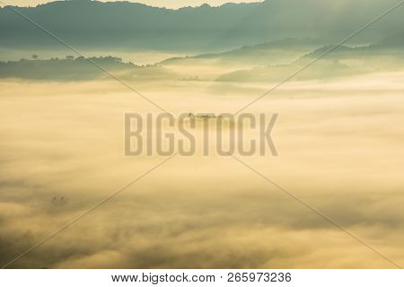 Beautiful Mountain View Of Phu Langka National Park Thailand