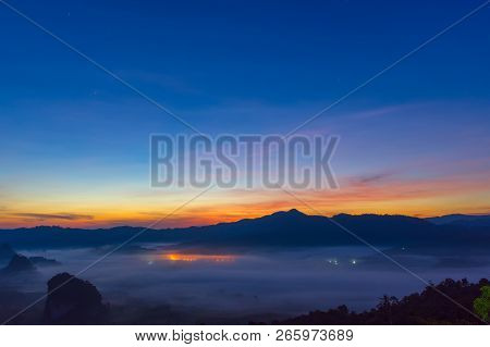 Beautiful Mountain View Of Phu Langka National Park Thailand