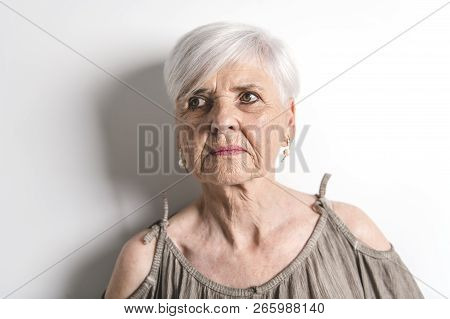A Nice Hard Portrait Of Senior Woman
