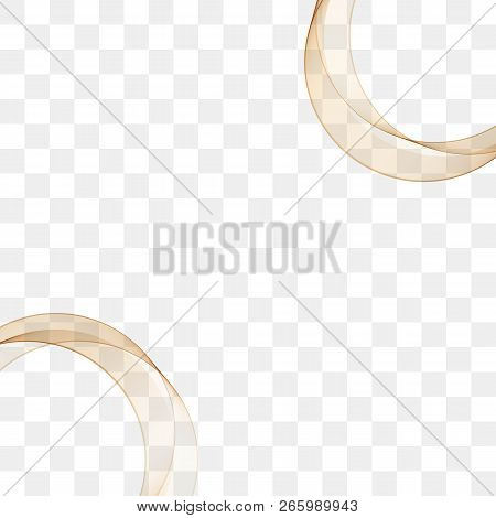 Golden Abstract Vector Circles On The Edges. Chess Background