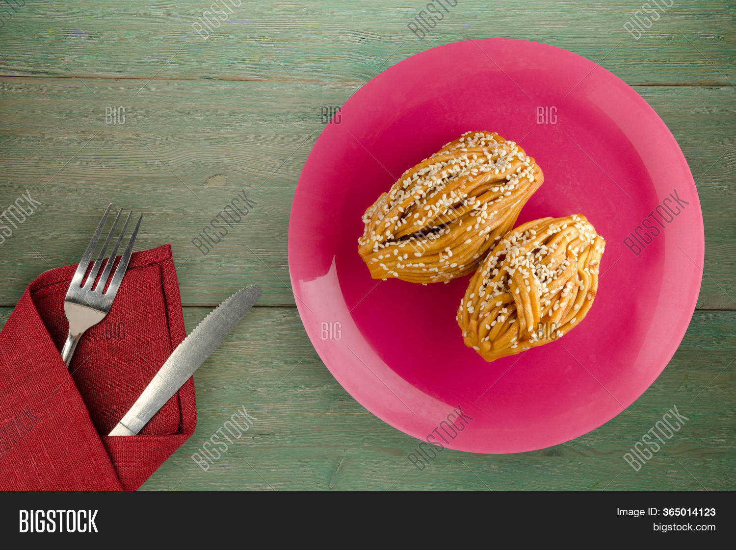 Cakes Sesame Seeds On Image & Photo (Free Trial) Bigstock