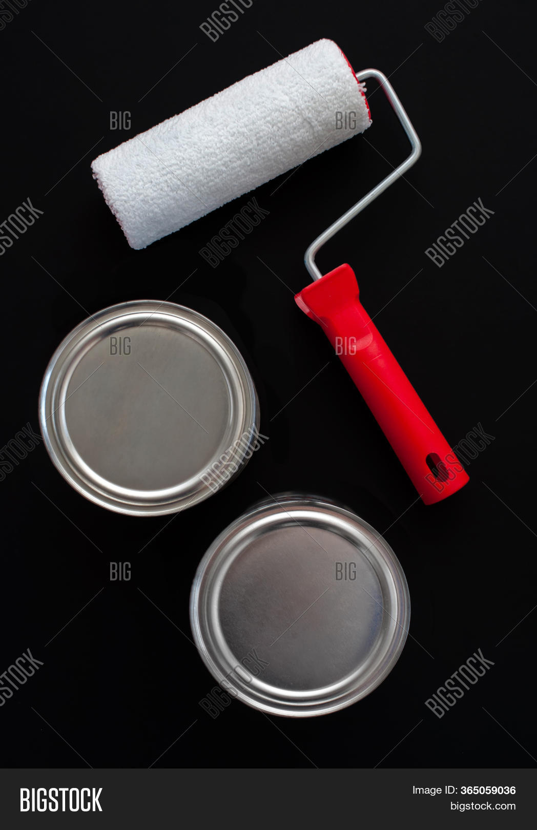 Paint Roller Two Cans Image & Photo (Free Trial) Bigstock
