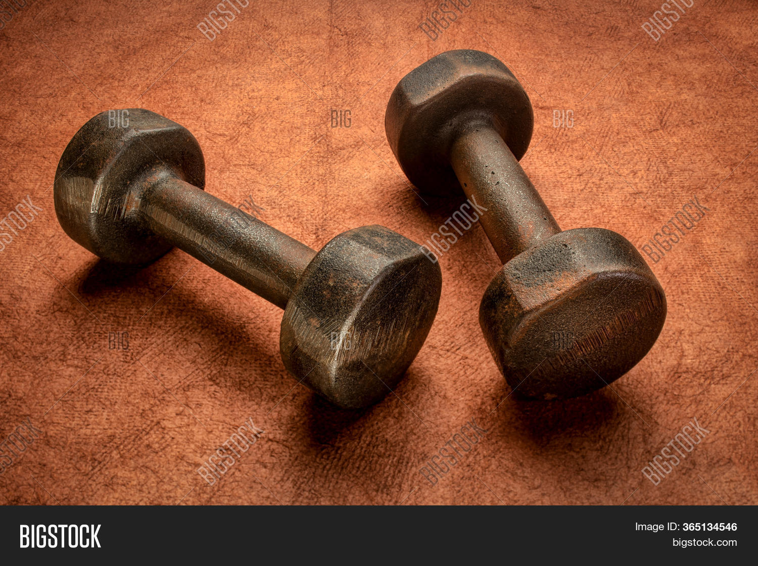 Old Rusty Dumbbells On Image & Photo (Free Trial) Bigstock