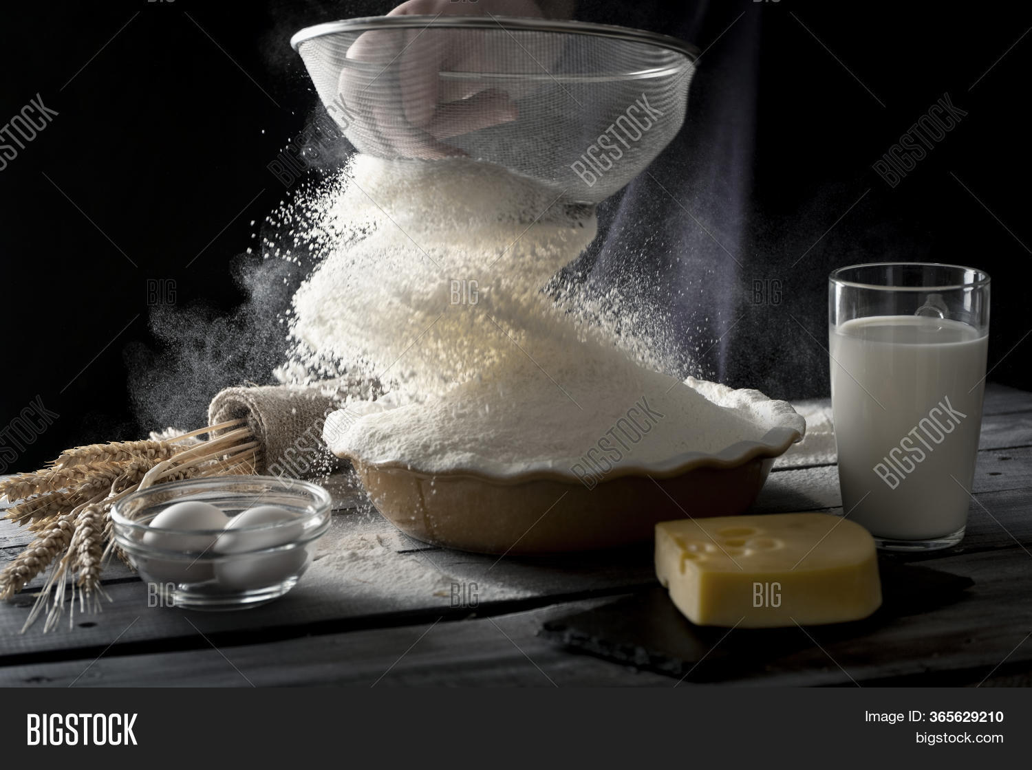 Flour Sifting Process Image & Photo (Free Trial) Bigstock