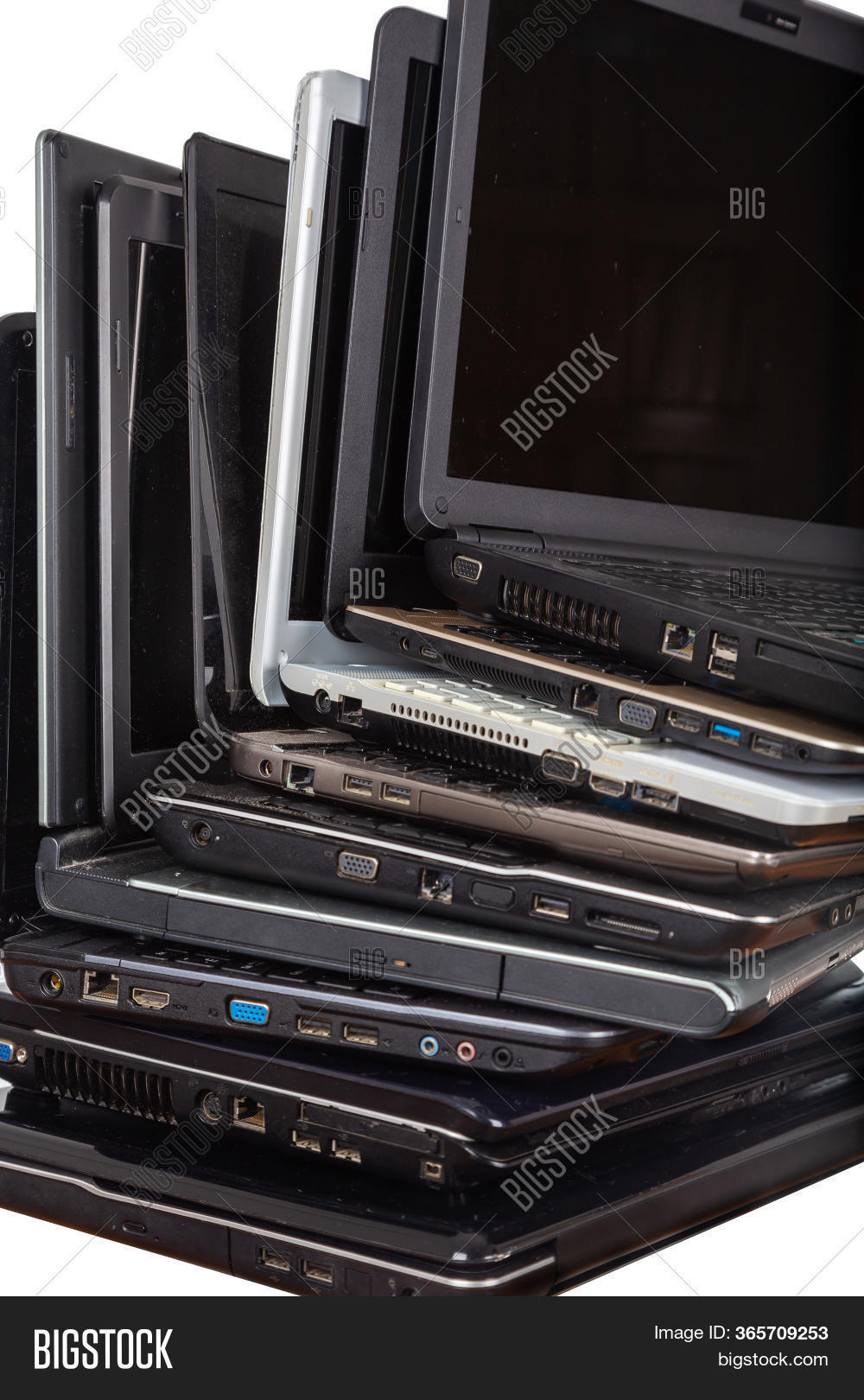 Stack Used Laptops Image & Photo (Free Trial) Bigstock