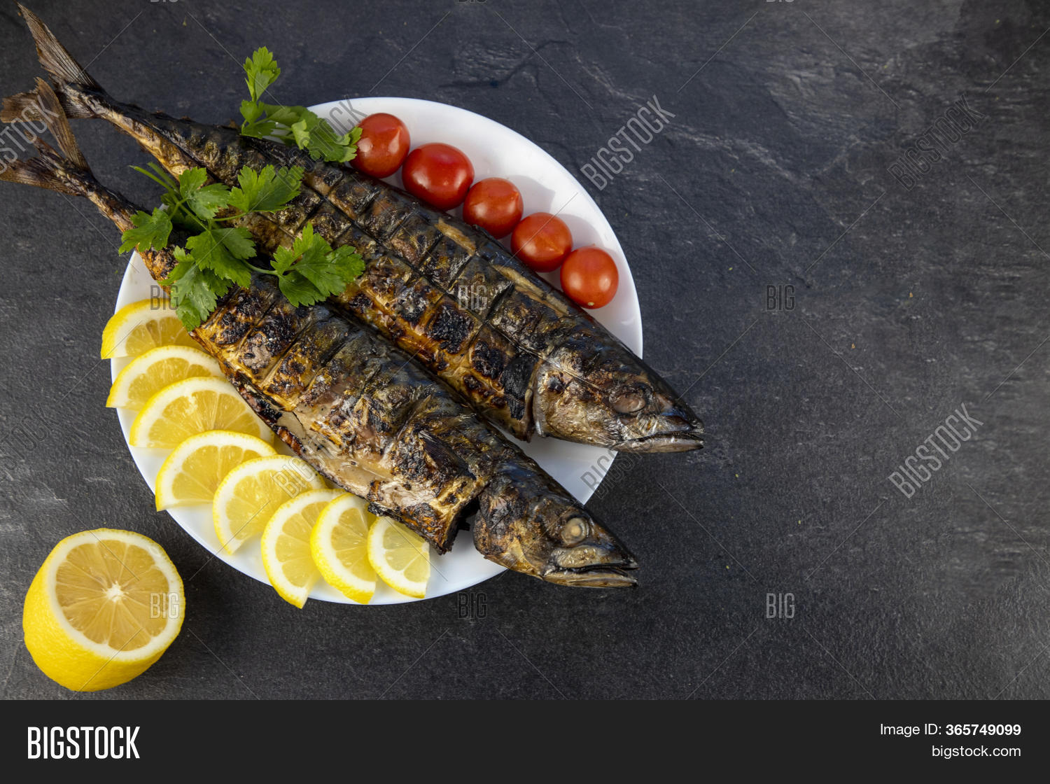 Grilled Mackerel Fish Image & Photo (Free Trial) Bigstock