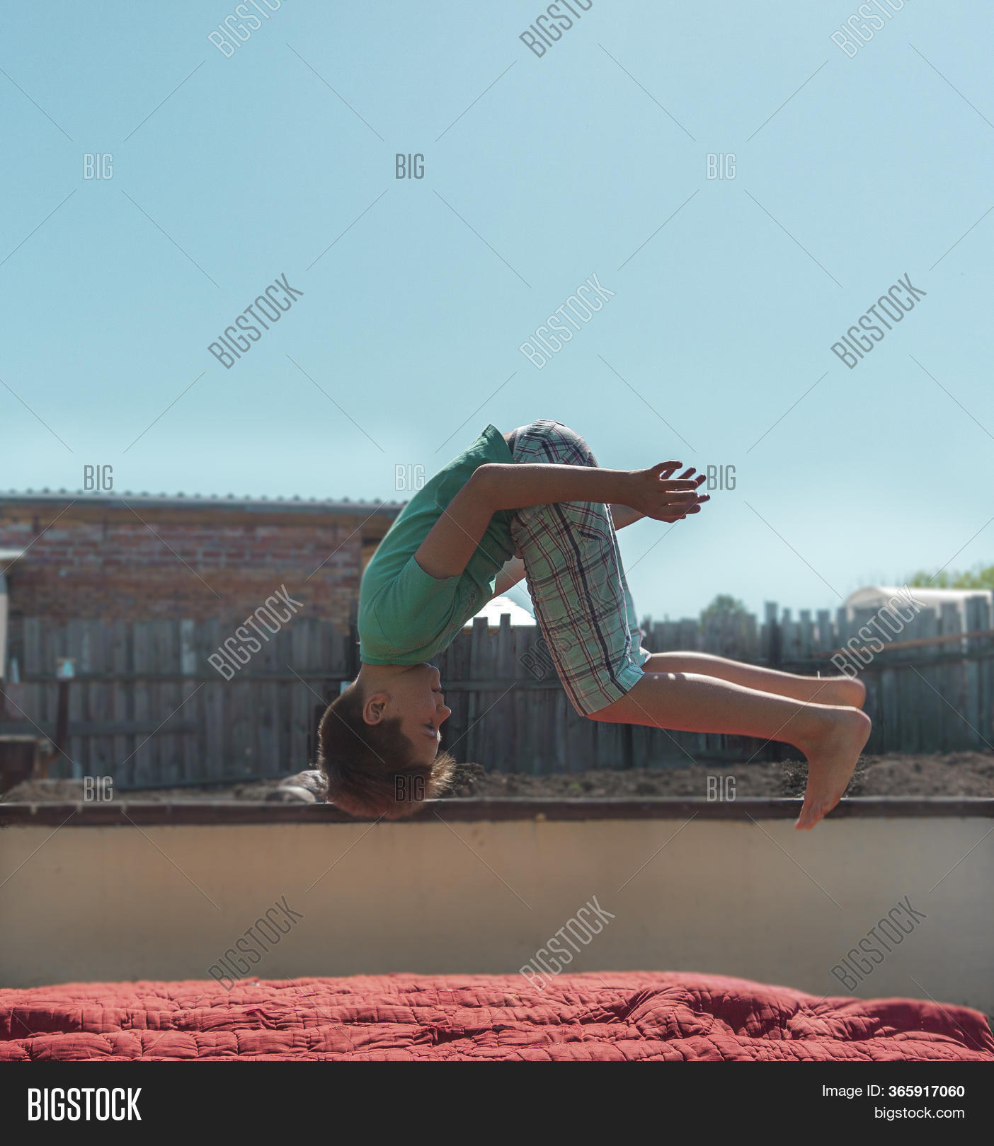 Boy Jumps On Image & Photo (Free Trial) Bigstock