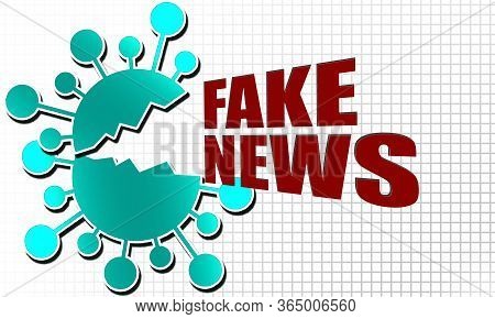 Fake News Related To Coronavirus Covid-19 , 3d Rendering