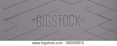 Abstract Modern Grey Rhomus Background, 3d Rendering