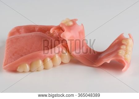 Large Image Of A Modern Denture Nylone On A White Background