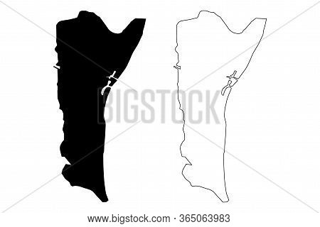 Narayanganj City (peoples Republic Of Bangladesh, Dhaka Division) Map Vector Illustration, Scribble 