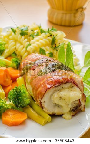Tavuk saltimbocca