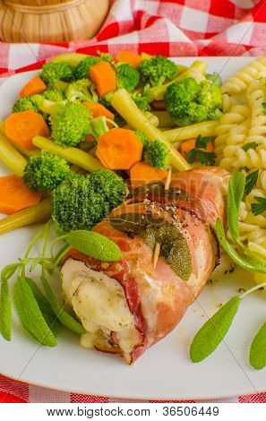 Tavuk saltimbocca