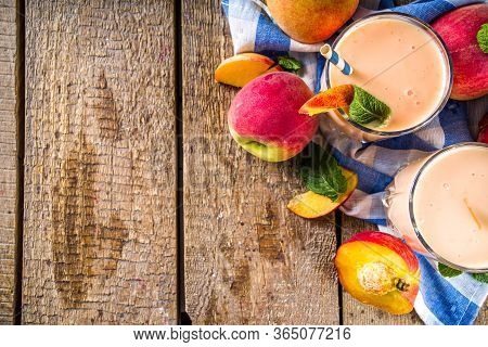 Peach Smoothie Or Yogurt