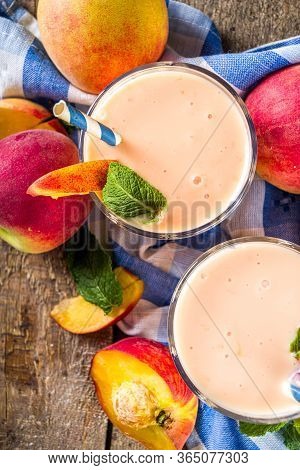 Peach Smoothie Or Yogurt