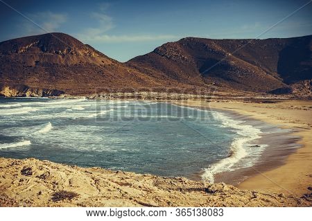 Beach El Playazo, Cabo De Gata Nijar Natural Park, Province Almer