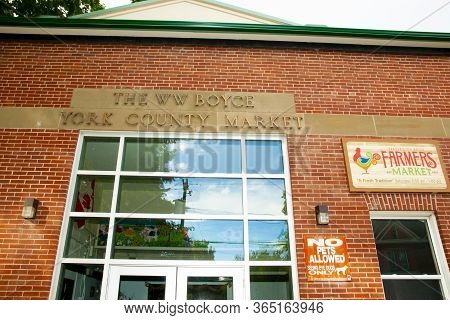 Fredericton, Canada - August 7, 2016: Fredericton Boyce Farmers Market Is The City\'s Traditional Sa