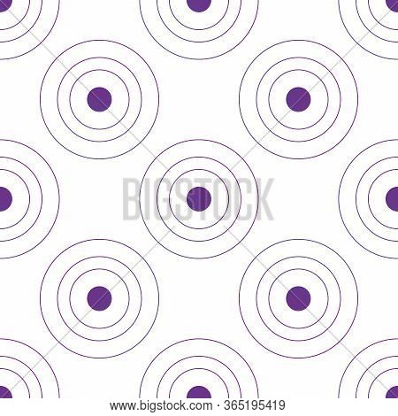 Abstract Geometric Seamless Circles Pattern. Stock Vector Illustration Isolated On White Background.