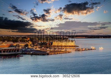 View Of Charlottetown, Prince Edward Island, Canada From The Sea