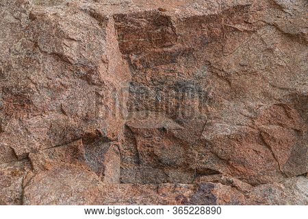 Molybdenite Ore Texture Close-up. Contains Feldspar, Quartz, Molybdenite, Pyrite, Chalcopyrite. Sibe