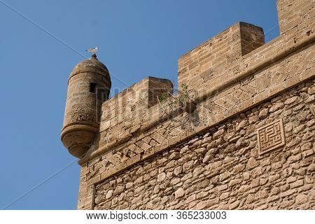 Sqala Du Port, A Defensive Tower At The Atlantic Port Of Essaouira, Morocco