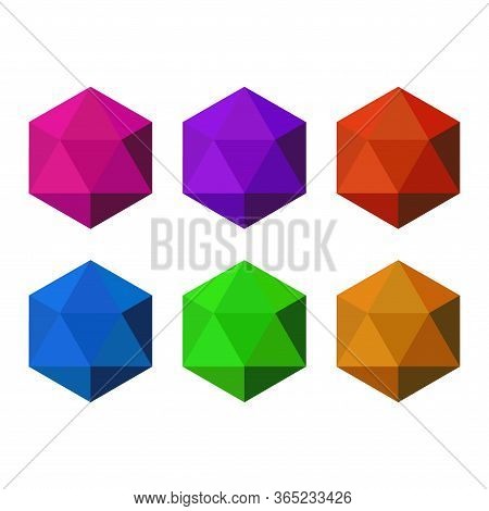 Diamonds Vector Illustration In A Flat Style.