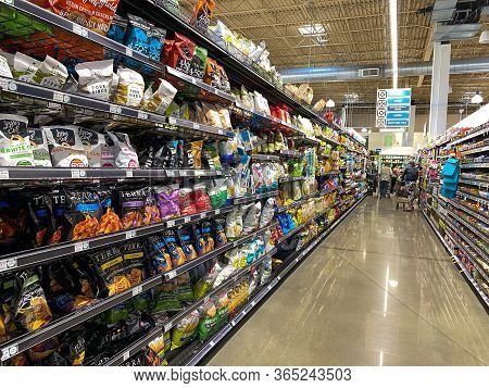 Orlando,fl/usa -5/3/20:  The Potato, Plantains, And Cassava Aisle Of A Whole Foods Market Grocery St